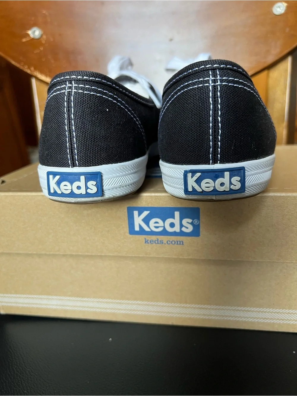 Keds Champion Originals Women’s Black Canvas Sneakers WF34100 NIB Size 8